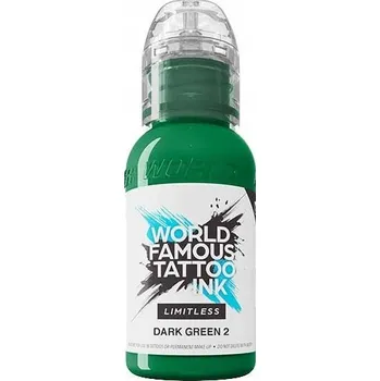 Tetovací barva Tmavě Zelená 2 WORLD FAMOUS INK LIMITLESS 30 ml