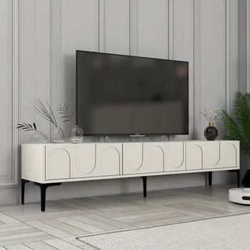 Televizní stolek TV stolek Lyon 42 - Cream, Black