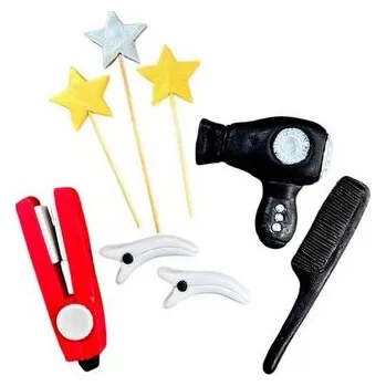 Cukrová dekorace kadeřnická sada - K Decor