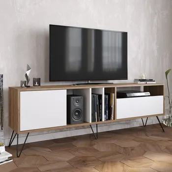 Televizní stolek TV stolek Mistico (180) - Walnut, White