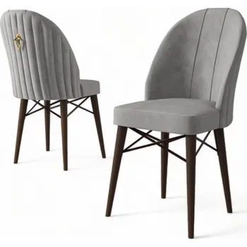 Jídelní stůl Sada židlí (6 kusů) Ritim - Grey, Brown