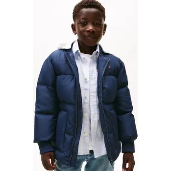 Chlapecká bunda Dětská péřová bunda Tommy Hilfiger KB0KB09815.9BYA námořnická modř 59X, vel. 152