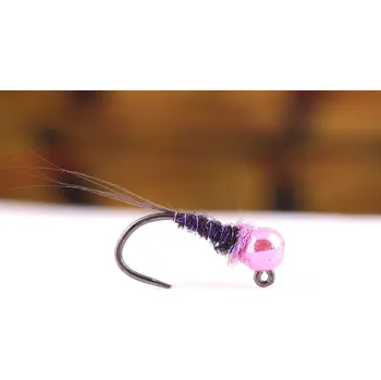 Umělá nástraha HENDS J03 - BLACK KILLER, METALIC RUŽOVÁ HLAVA HLAVA - 3 ks v balení Velikost: 14