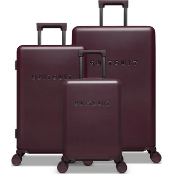Sada cestovních kufrů SUITSUIT® Mystique Cherry Lacquer - tmavě vínová - 91 / 57 / 31 L