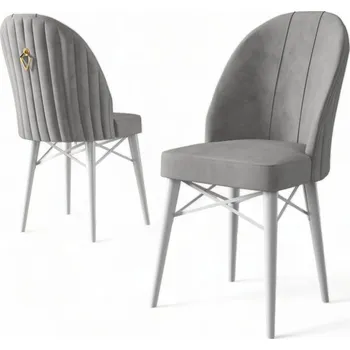 Jídelní stůl Sada židlí (6 kusů) Ritim - Grey, White