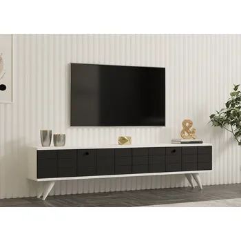 Televizní stolek TV stolek Alberi - Anthracite, White