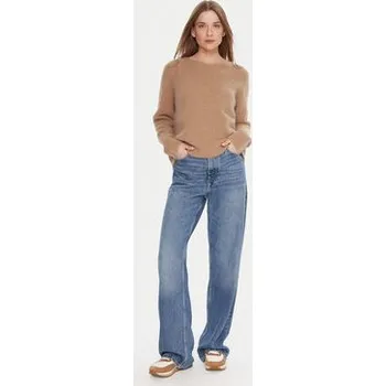 Dámský svetr Kontatto Svetr 3M0863C Béžová Relaxed Fit OS