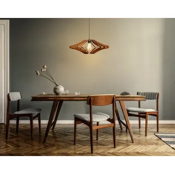 Závěsný lustr Michos ořechový