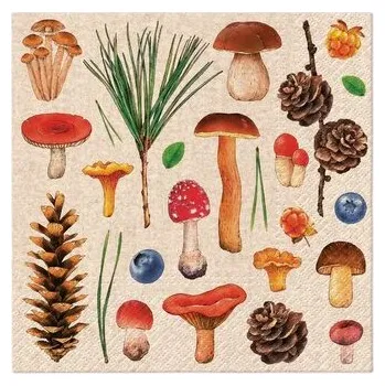 Ubrousky PAW Dekor We Care (20ks) Woodland Whimsy