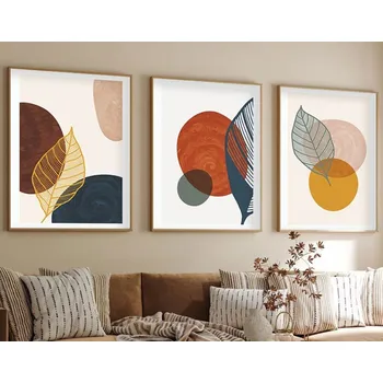 Obraz Dekorativní rámovaný obraz z MDF (3 kusy) Huhu209 - 50 x 70