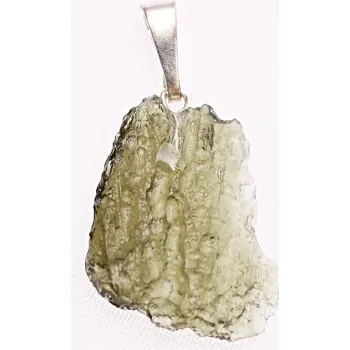 Přívěsek Magieprirody.cz Přívěsek Vltavín 1.2 g 18 x 15 mm šlupna chirurgická ocel #V78