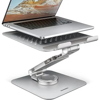 Příslušenství pro notebook AXAGON STND-LR, hliníkový stojan pro notebooky 10" - 17" s nastavitelnou výškou, úhlem a 360° rotací