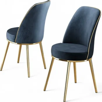 Barová židle Sada židlí (2 kusy) Pefa - Anthracite, Gold