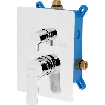 Vodovodní baterie Podomítková baterie s boxem 2 vývody, Metalia 54