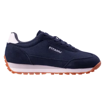 Pánské polobotky Pánské boty FITANU VELOURE M000284213 – Tmavě modrá 44