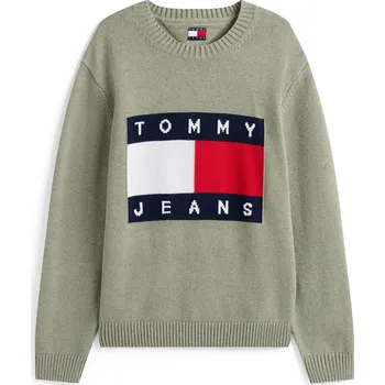 Pánské oblečení Svetr Tommy Jeans Utility Sage 455909 XL