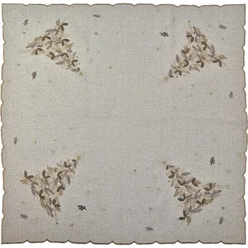 ubrus 4sleep Vánoční ubrus stromečky hnědý 40 × 140 cm