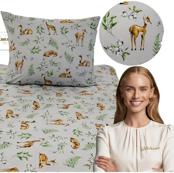 Povlečení Sada povlečení Głęboki Sen 120 x 160 cm šedá