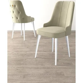 Barová židle Sada židlí (2 kusy) Newa - Cream, White
