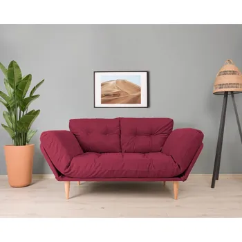 Pohovka Trojmístná rozkládací pohovka Nina Daybed - Dark Red GR105