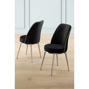 Barová židle Sada židlí (4 kusy) Pefa - Black, Chrome