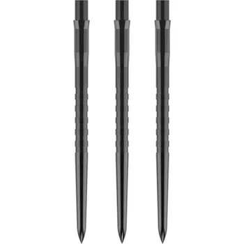 Příslušenství pro šipky Mission Kovové hroty Caliburn - Grooved - Black - 38 mm