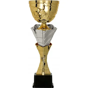 Impozantní umělecký krásný zlato-stříbrný pohár 43 cm + GRAVÍROVÁNÍ DÁREK