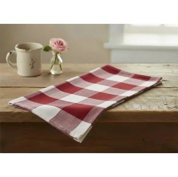 Utěrka Kuchyňská bavlněná utěrka STRIPE červená 45x65 cm 100% bavlna