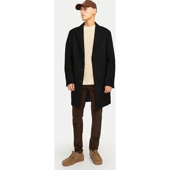 Dámský kabát Jack & Jones Vlněný kabát Harris 12263845 Černá Regular Fit L