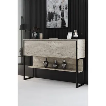 Komoda Komoda Luxe - Travertine, Black