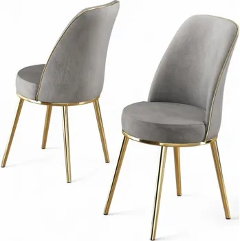 Barová židle Sada židlí (4 kusy) Pefa - Grey, Gold