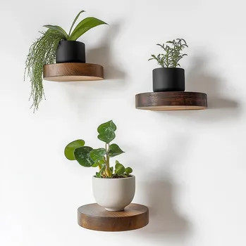 police Dekorativní dřevěná nástěnná police Raf283