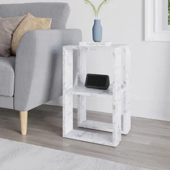 Noční stolek Noční stolek Lonie - Carrara Marble