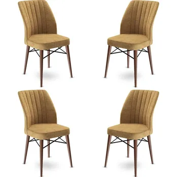 Jídelní židle Sada židlí (4 kusy) Flex - Cappuccino, Brown