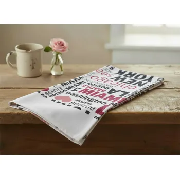 Utěrka Utěrka NEW YORK červená 38x63 cm mikrovlákno