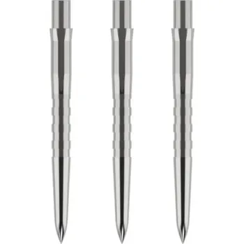 Příslušenství pro šipky Mission Kovové hroty Caliburn - Grooved - Silver - 26 mm