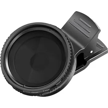 NEEWER set klipu pro upevnění filtru k telefonu s variabilním neutrálním filtrem ND-2-400, 37mm