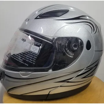 Helma na motorku NERVE Výklopná helma NH3008 Grey - Velikost L