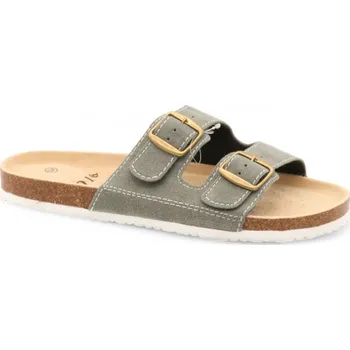 Pánské pantofle SAMLUX® Pánské korkové biopantofle olivové 9057-M3 Barva: Khaki, Velikost: 46