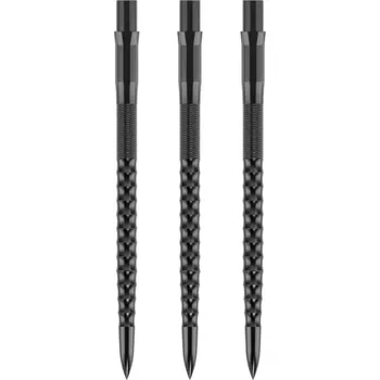 Příslušenství pro šipky Mission Kovové hroty Caliburn - Ripple - Black - 38 mm