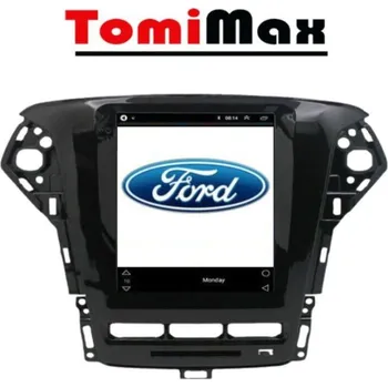 Autorádio TomiMax Ford Mondeo 2007-2014 TESLA style Android 14 autorádio s WIFI, GPS, USB, BT HW výbava: 4 Core 2GB+32GB LOW, Velikost obrazovky: Dotyková obrazovka: 9,7"