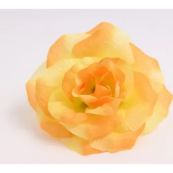umělá květina Umělý květ růže 12 cm žlutá