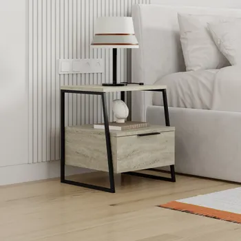 Noční stolek Noční stolek Pal - Travertine