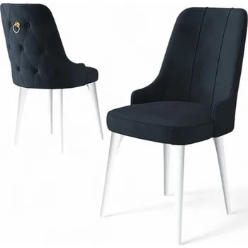 Jídelní stůl Sada židlí (4 kusy) Newa - Anthracite, White