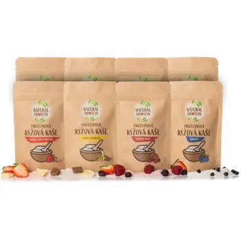 Speciální výživa kaše rýžová NaturalProtein proteinová 8x60g start balíček