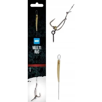 Rybářský háček Kaprový návazec Nash Multi Rig 6 - Bez protihrotu