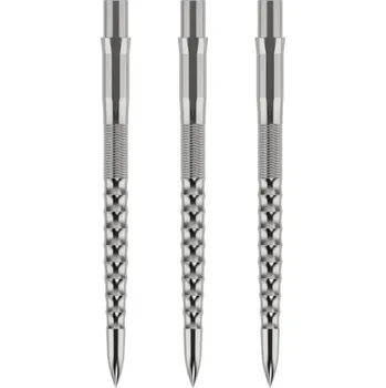 Příslušenství pro šipky Mission Kovové hroty Caliburn - Ripple - Silver - 32 mm