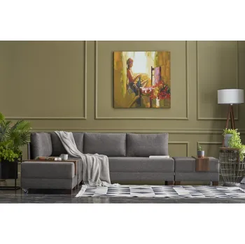 Pohovka Rohová rozkládací pohovka Fly Corner Sofa Bed Left - Brown