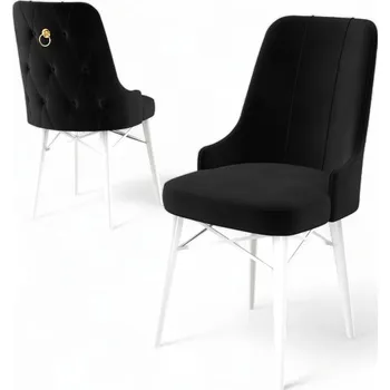 Jídelní stůl Sada židlí (6 kusů) Pare - Black, White