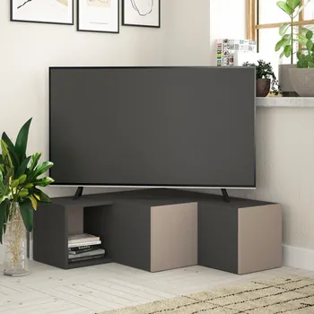 Televizní stolek TV stolek Compact - Anthracite, Light Mocha